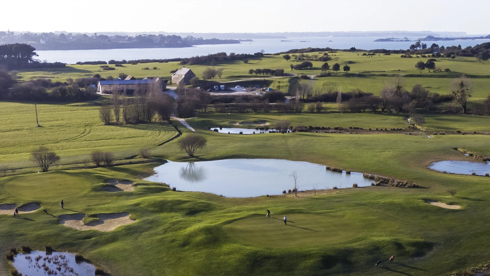 Vue du parcours de gaea golf de lancieux.