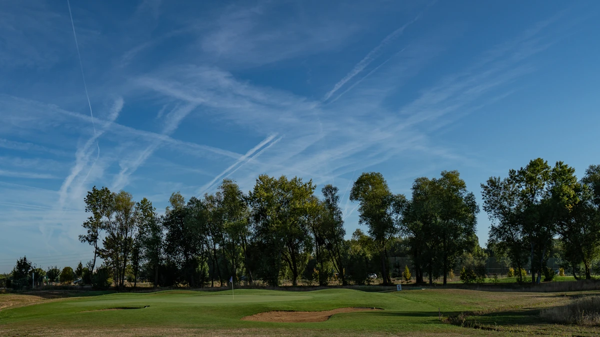 Green et environnement boisé. — Golf de la Gloriette
