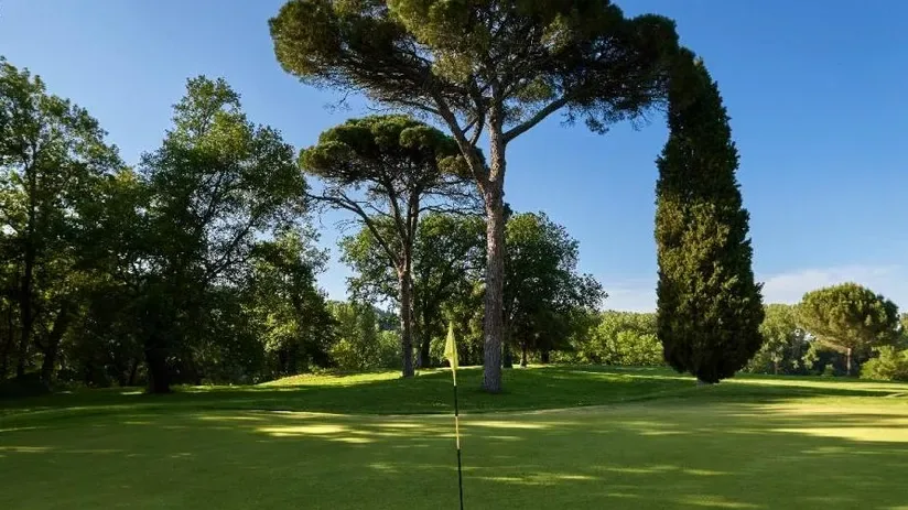 Pins parasols en bordure de fairway à UGOLF Albi